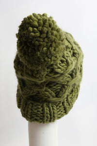 Thumbnail for Oversized Chunky Knit Pom Beanie