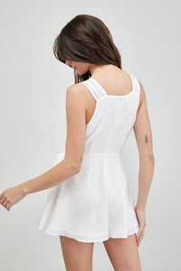 Thumbnail for Trim Detail Side Tie Romper