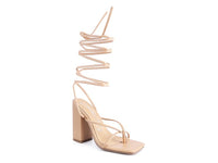 Thumbnail for POLE DANCE LACE UP BLOCK HEELED SANDAL