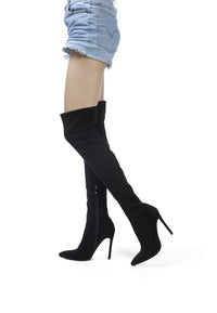 Thumbnail for Tilera Stretch Over The Knee Stiletto Boots