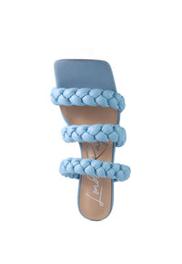 Thumbnail for HIGH BAE POINTED HEEL BRAIDED SANDALS