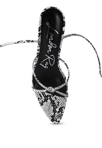 Thumbnail for BONDAGE HIGH HEEL LACE UP SANDALS