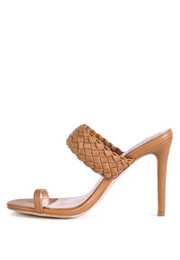 Thumbnail for HIGH PERKS WOVEN STRAP TOE RING SANDALS