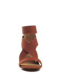 Thumbnail for BENICIA ELASTIC STRAPPY BLOCK HEEL SANDALS