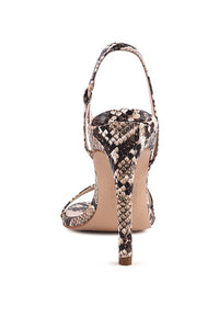 Thumbnail for EPOQUE HEELED STRAPPY SLINGBACK SANDAL