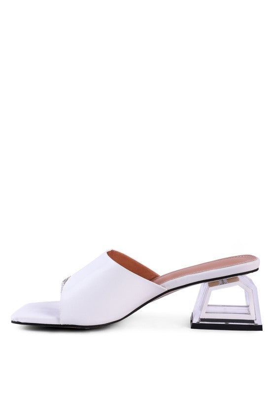 GOFLY NEVER MINIMAL LOW HEEL SANDALS