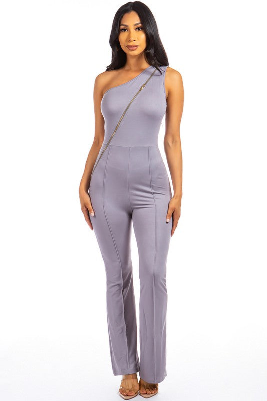 SEXY ZIPPER UP JUMPSUIT