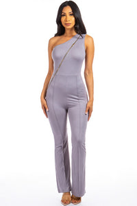 Thumbnail for SEXY ZIPPER UP JUMPSUIT