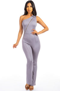 Thumbnail for SEXY ZIPPER UP JUMPSUIT