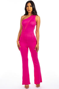 Thumbnail for SEXY ZIPPER UP JUMPSUIT