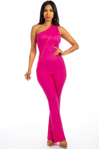 Thumbnail for SEXY ZIPPER UP JUMPSUIT