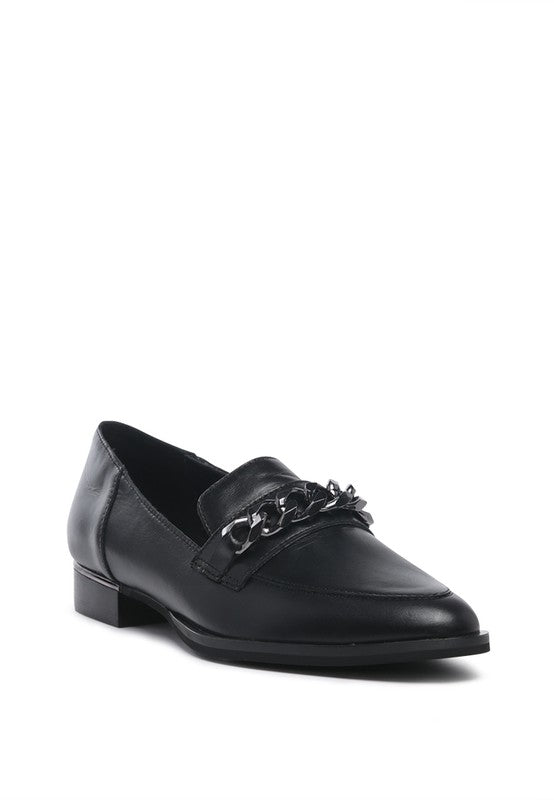 POLA Leather Horsebit Loafers