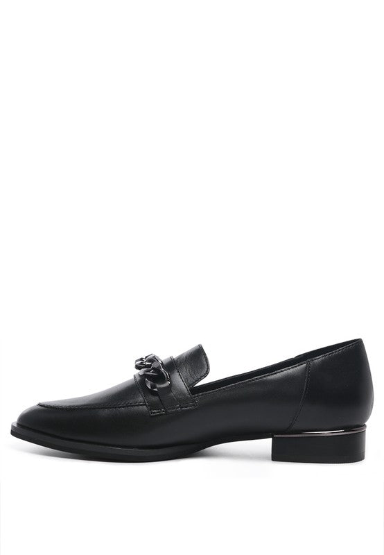 POLA Leather Horsebit Loafers