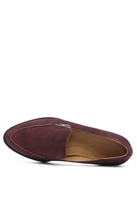 Thumbnail for SARA Suede Slip-On Loafers