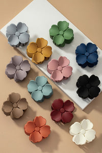 Thumbnail for Matte Color Coated Flower Hair Claw Clip