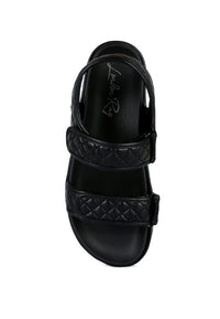 Thumbnail for ANVIL QUILTED PLATFORM SANDALS