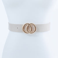 Thumbnail for GOLD CIRCLE BUCKLE FASHION BELT