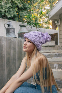 Thumbnail for Oversized Chunky Knit Pom Beanie