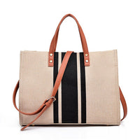 Thumbnail for Canvas Stripe Tote