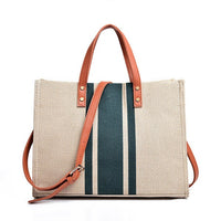 Thumbnail for Canvas Stripe Tote