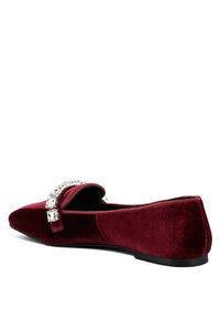 Thumbnail for LAMINGTON Handcrafted Velvet Diamante Loafers