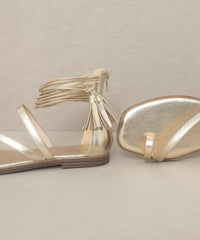 Thumbnail for Oasis Society Abril - Strappy Ankle Wrap Sandal