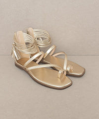 Thumbnail for Oasis Society Abril - Strappy Ankle Wrap Sandal