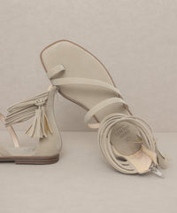 Thumbnail for Oasis Society Abril - Strappy Ankle Wrap Sandal