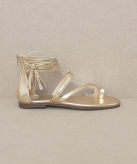 Thumbnail for Oasis Society Abril - Strappy Ankle Wrap Sandal