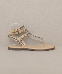 Thumbnail for Oasis Society Oaklyn - Studded Gladiator Sandal