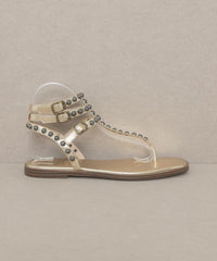 Thumbnail for Oasis Society Oaklyn - Studded Gladiator Sandal