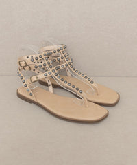 Thumbnail for Oasis Society Oaklyn - Studded Gladiator Sandal