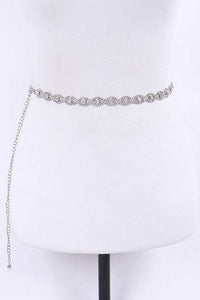 Thumbnail for Rhinestone Fashion Chain Belt