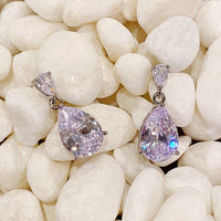 Thumbnail for Crystal Clear Teardrop Earrings