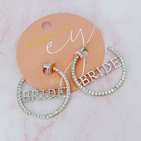 Thumbnail for Bride Shines Hoop Earrings