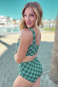 Thumbnail for Bali Checkered Swim Top