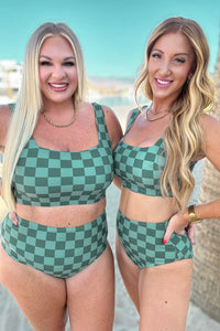 Thumbnail for Bali Checkered Swim Top