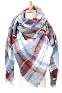 Thumbnail for Large Plaid Blanket Scarf
