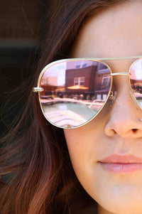 Thumbnail for Pink Gold High Quality Unisex Aviator Sunglasses