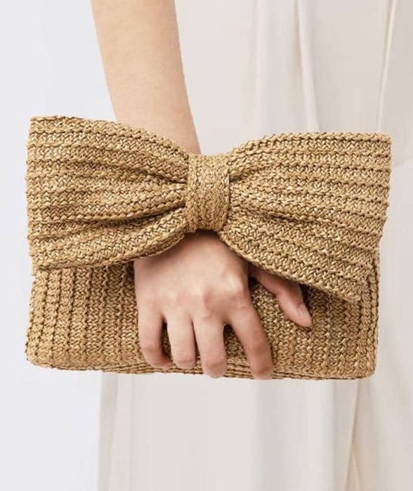 Bow clutch purse