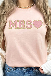 Thumbnail for Mrs. Faux Chenille Graphic PLUS Tee