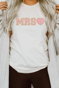 Thumbnail for Mrs. Faux Chenille Graphic PLUS Tee