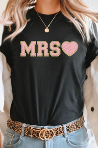 Thumbnail for Mrs. Faux Chenille Graphic Tee