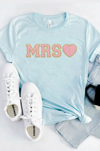 Thumbnail for Mrs. Faux Chenille Graphic PLUS Tee