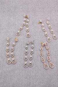 Thumbnail for Rhinestone Teardrop earring