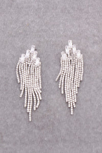 Thumbnail for Luxury Cubic Zirconia Tassel Drop Earrings