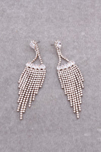 Thumbnail for Luxury Cubic Zirconia Tassel Drop Earrings