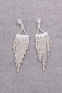 Thumbnail for Luxury Cubic Zirconia Tassel Drop Earrings