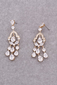 Thumbnail for Bell Shape Cubic Zirconia Drop Earrings