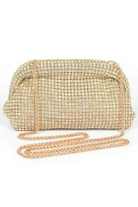 Thumbnail for Oversize Rhinestone Convertible Soft Clutch Bag